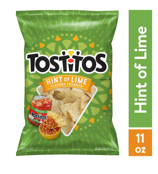 Tostitos Tortilla Chips Hint of Lime, 11 Oz