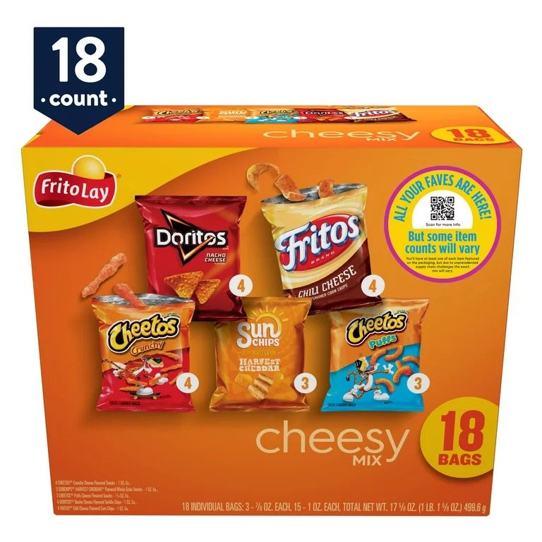 Frito-Lay Snacks Mix Variety Pack,  18 ct -  Choose your Flavor