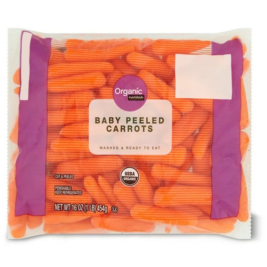 Organic Baby Peeled Carrots 1 lb bag