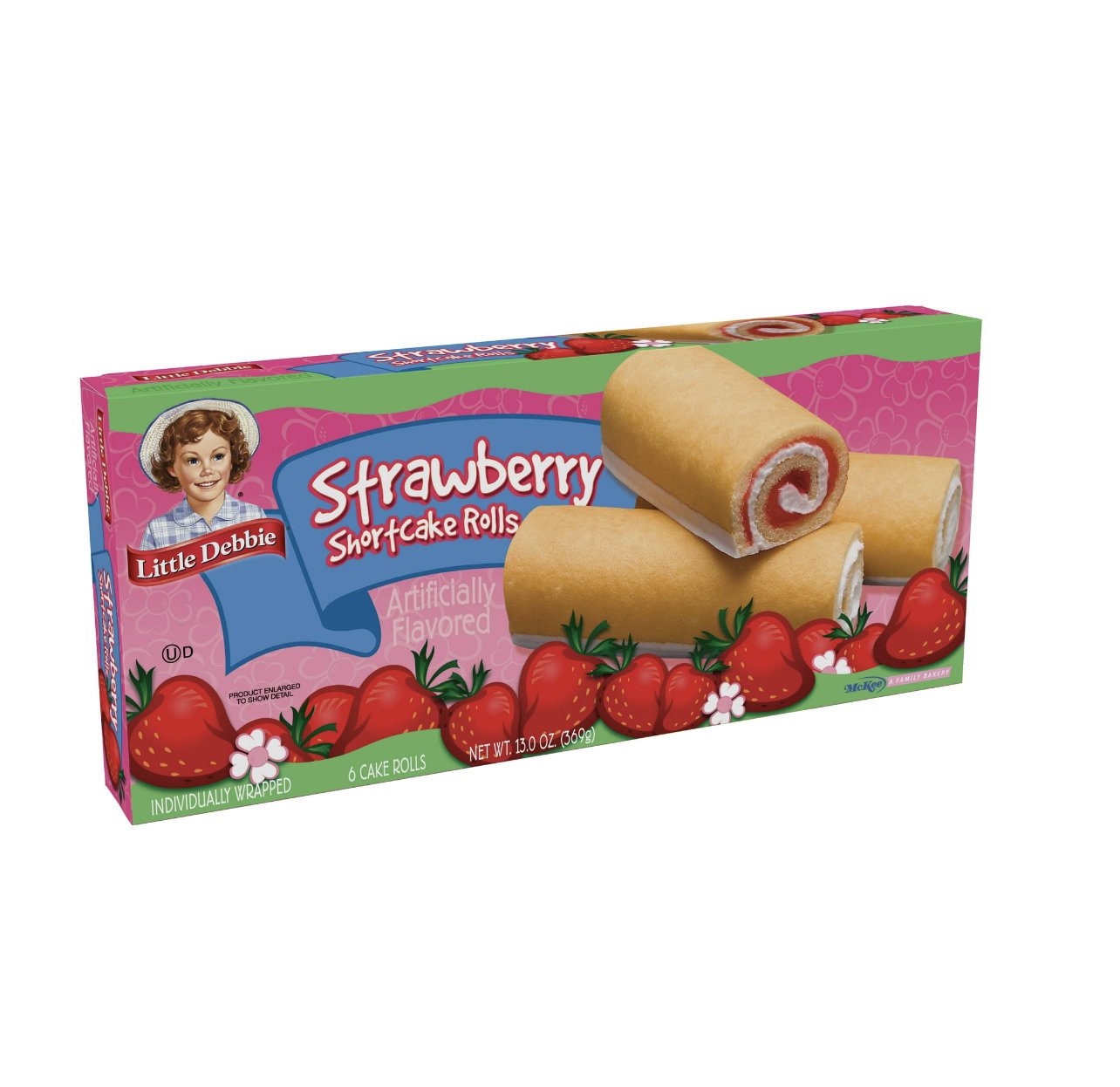 Little Debbie Strawberry Shortcake Rolls, 6 ct