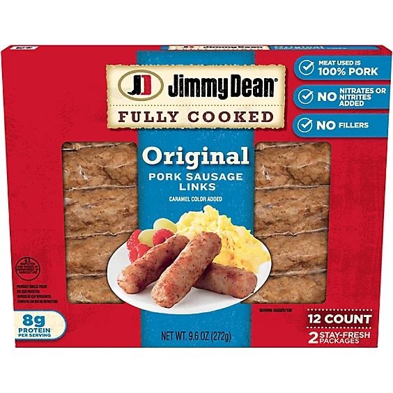 Jimmy Dean Fully Cooked Original Pork Sausage -9.6oz