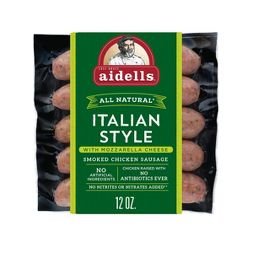 Aidells Italian Style with Mozzarella Smoked Chicken Sausage 12oz