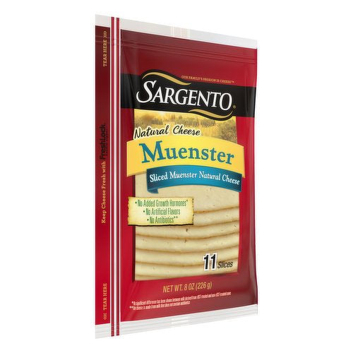 Sargento Cheese Muenster Sliced 11 ct - 8 oz