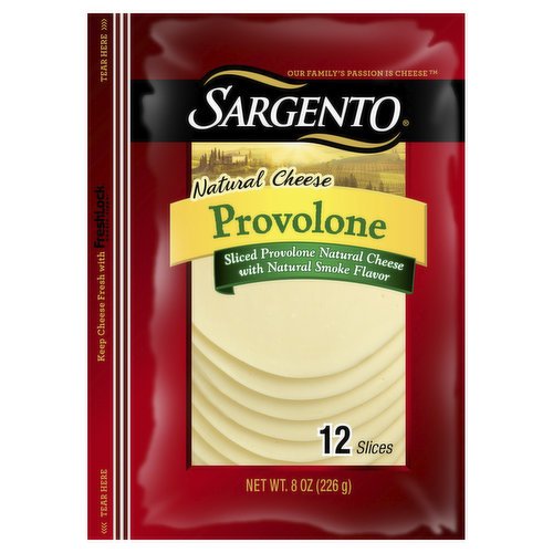 Sargento Cheese Provolone Sliced 12 ct - 8 oz