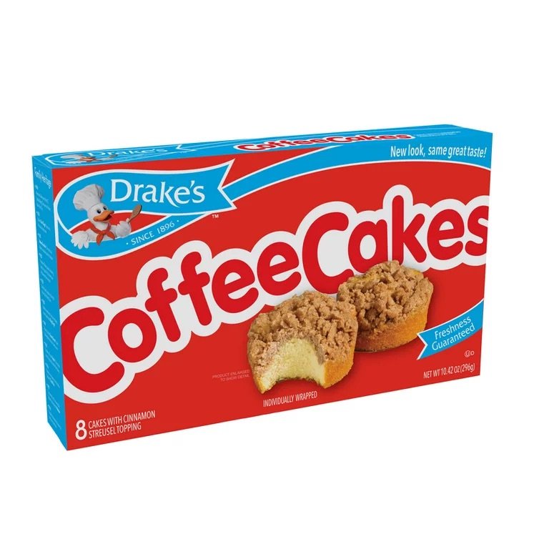 Drakes Coffee Cakes with Cinnamon 8 ct