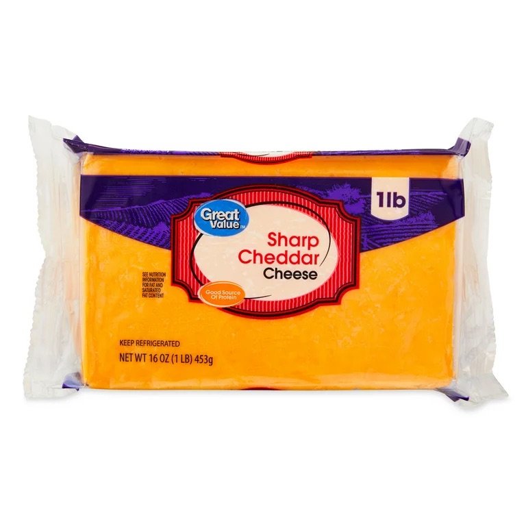 Great Value Block Cheese 16 oz - Variety - Choose your Flavor