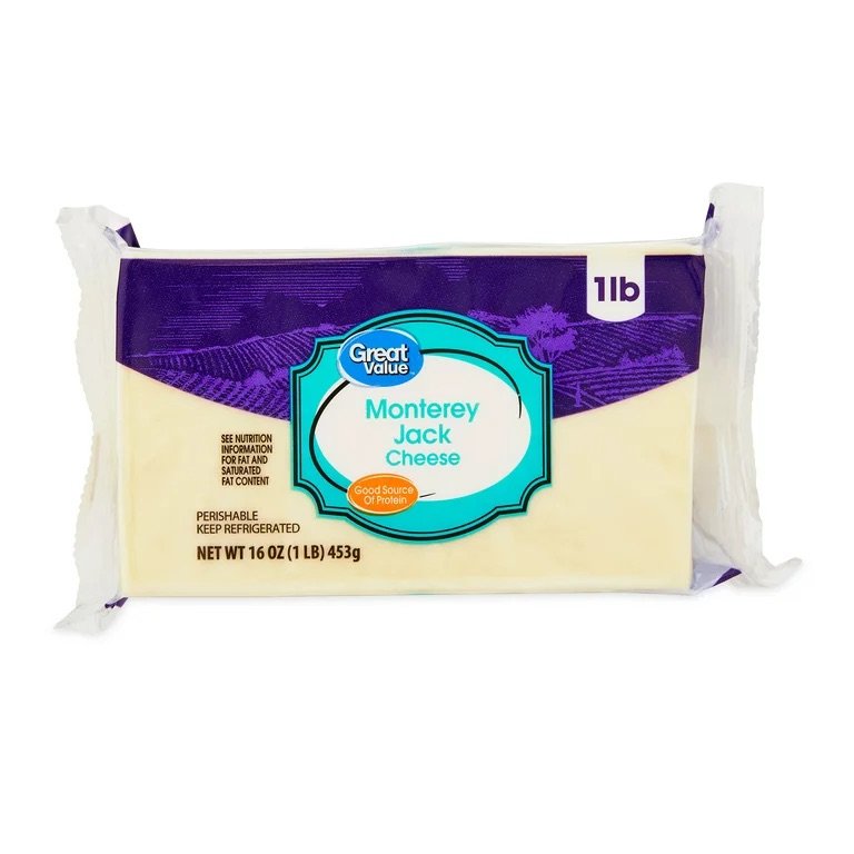 Great Value Block Cheese 16 oz - Variety - Choose your Flavor