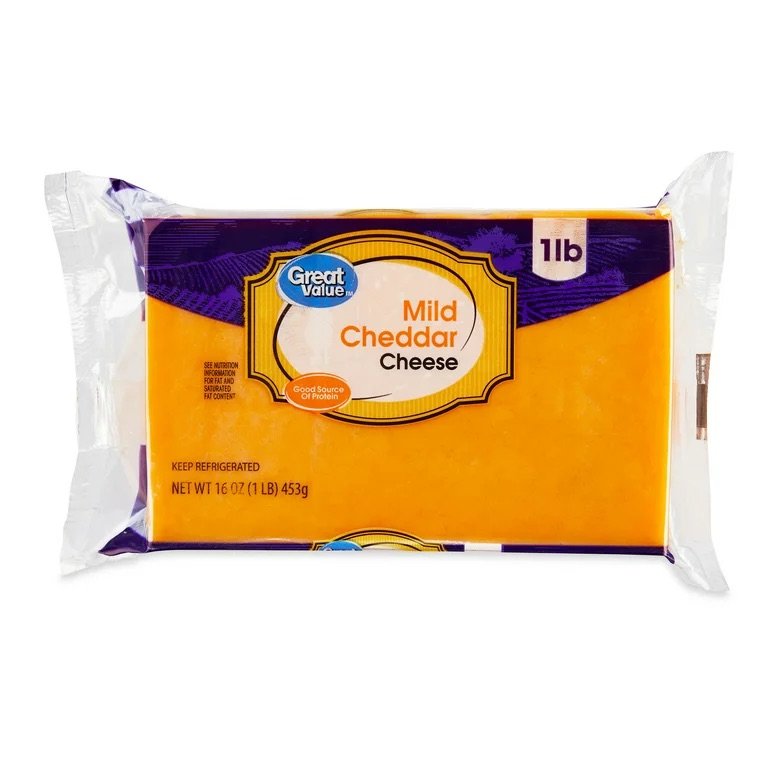 Great Value Block Cheese 16 oz - Variety - Choose your Flavor