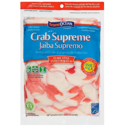 Transocean Crab Supreme Flake Style Imitation Crab 24 oz