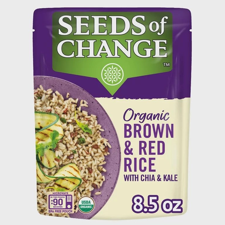 Seeds of Change Certified Organic  90 second Rice 8.5 oz - Choose your Flavor