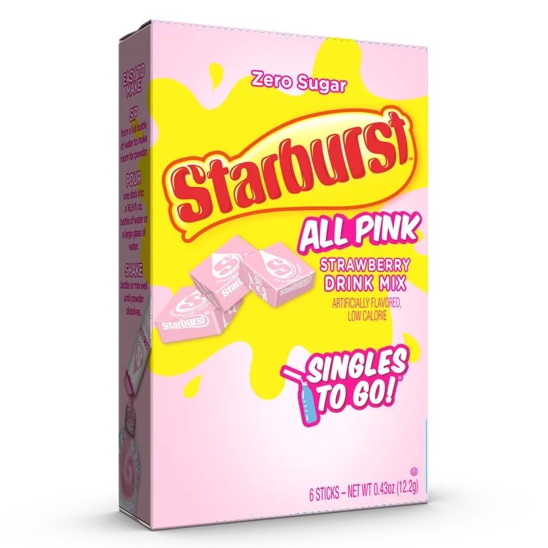 Starburst - Singles to go  Powdered Drink Mix 6 ct - Choose your Flavor