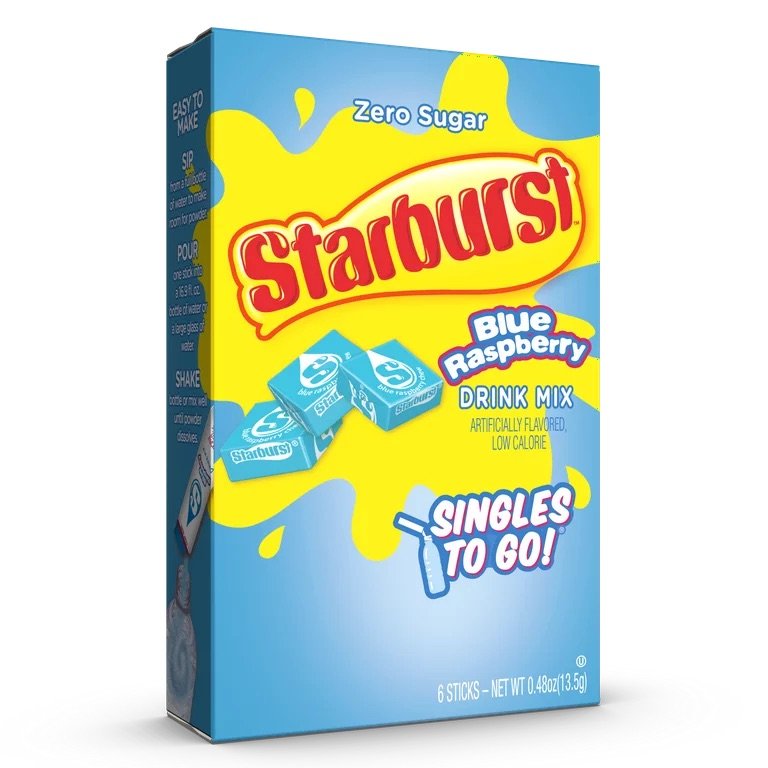 Starburst - Singles to go  Powdered Drink Mix 6 ct - Choose your Flavor