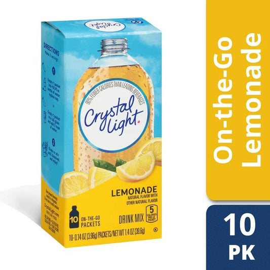 Crystal Light 10 ct  Powder Mix On-The-Go  - Choose your Flavor