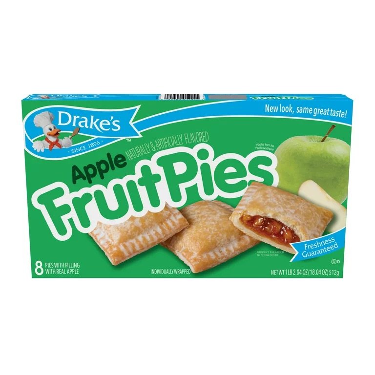 Drakes Fruit Pies - 8 ct Choose Flavor