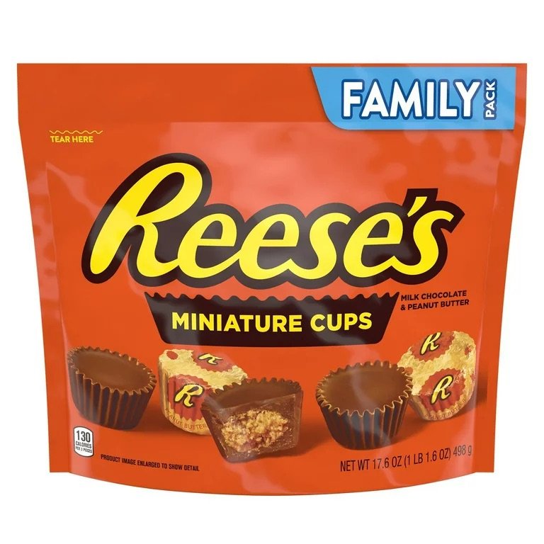 Reese’s Miniatures Milk Chocolate Peanut Butter Cups  Family Size - 17.6 oz