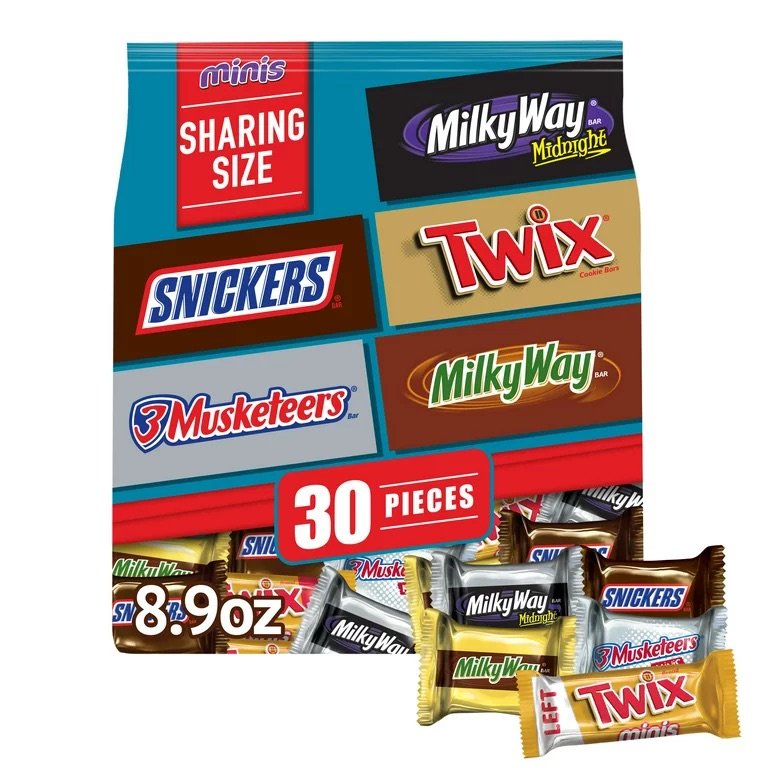 Snickers, Twix, Milk Way, & 3 Musketeers Milk & Dark Chocolates - 30 ct