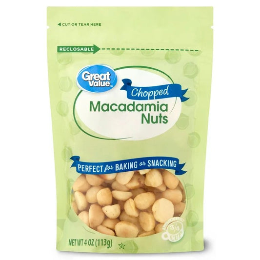 Great Value Chopped Macadamia Nuts 4 oz