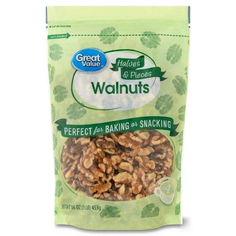 Great Value Walnut halves & Pieces 16 oz