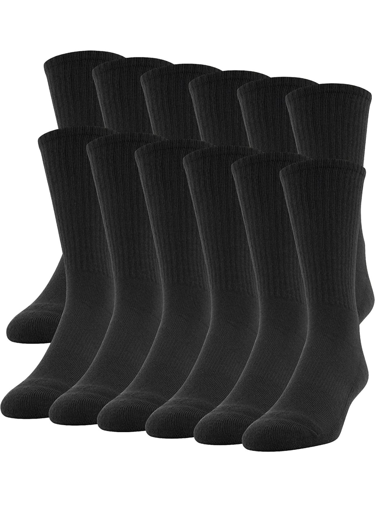 Cotton crew socks - 6Pk - Choose Color