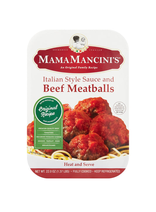 Mama Mancini’s Beef Meatballs - 22 oz