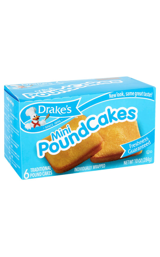 Drakes Mini Poundcakes 6 ct