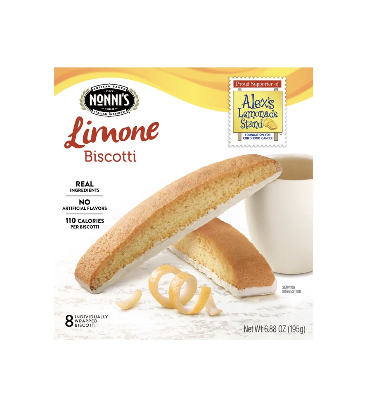 Limone Biscotti - 6.88 oz