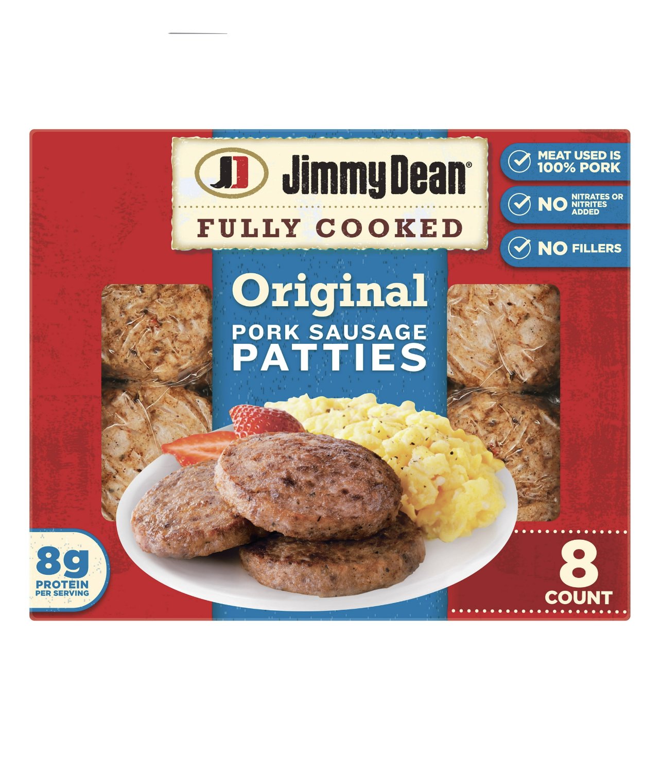 Jimmy Dean Fully Cooked Original Pork Sausage -9.6oz