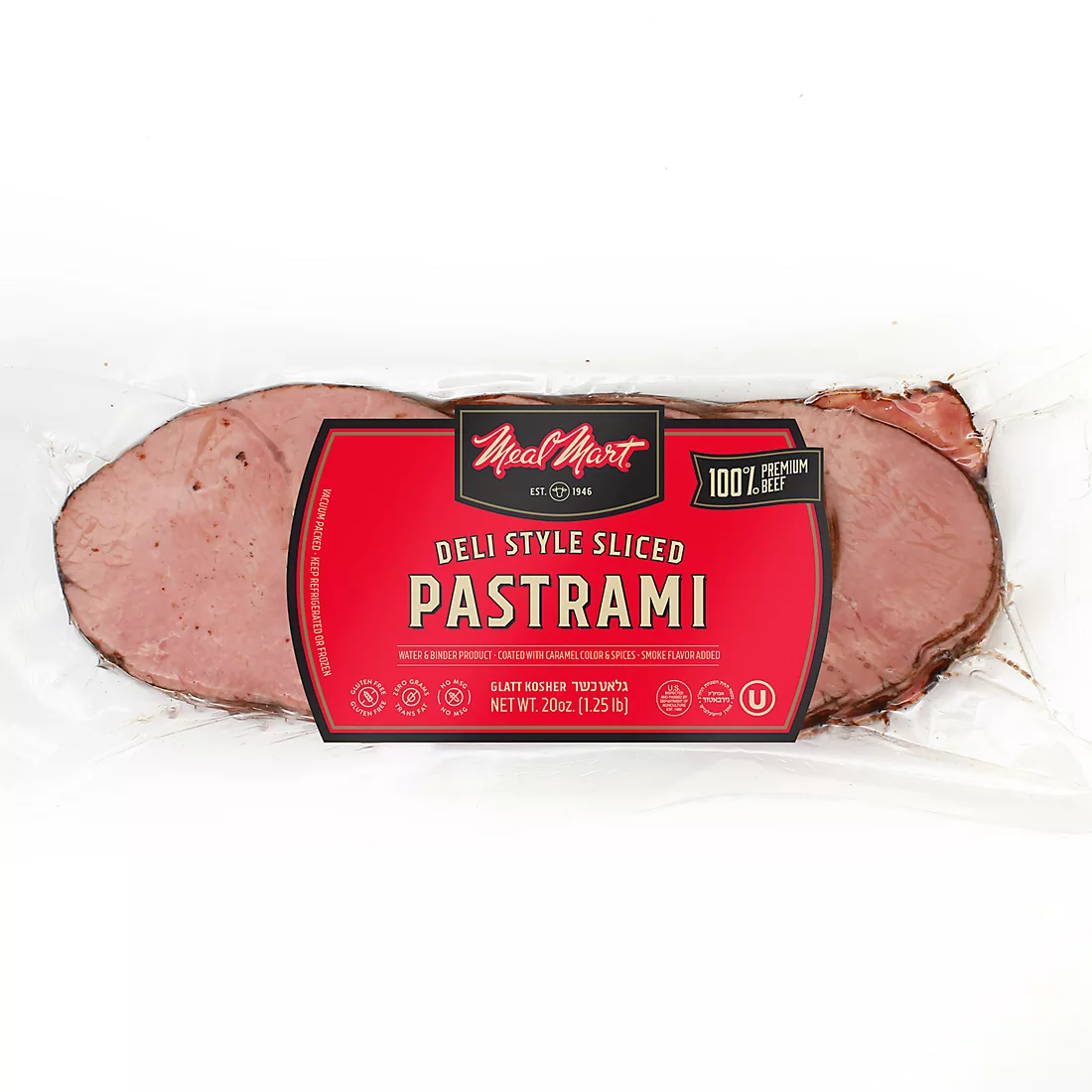 Meat Mart Deli Pastrami 1.25 lbs